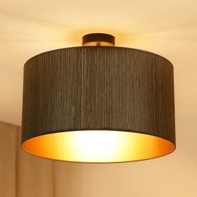 Brilagi - Плафон BOSTON ROLLER 1xE27/15W/230V, Ø 45 см, кафяво/злато (BG1236)