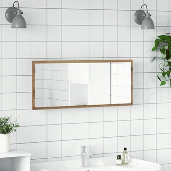 vidaXL LED огледало за баня Artisan Oak 100x8, 5x37 cm (856276)