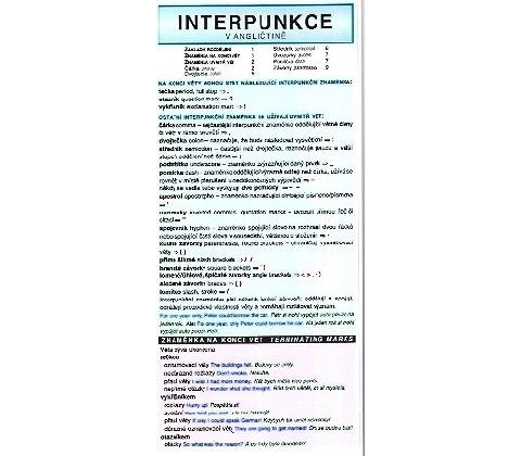 Interpunkce v angličtině
