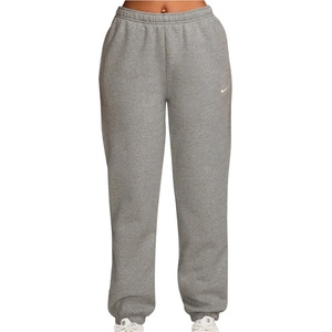Nike Дамски анцунг долнище Nike Women's Studio Fleece MW MR Std Cuffed Pant Tracksuit trousers - Dark Grey Heather / Sail (107-4858-0313)