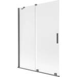 Mexen Velar двукрилен плъзгащ се параван за вана 130 x 150 cm, матиран, gun metal - 896-130-000-31-95 (896-130-000-31-95)