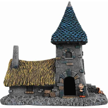 Duvo Plus Smurfs - Декорация за аквариуми във форма на Къщата на Гаргамел, 17, 5x8, 8x16, 8 см