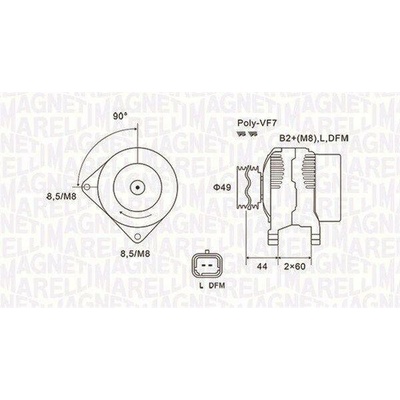 Generátor MAGNETI MARELLI 063731877010