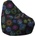 Pufrelax Пуф круша, 220л. , Nirvana Hobbit, Neon Rocket, Перящ се калъф, Пълнеж от Полистиролни перли, принт