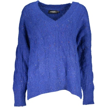 Desigual Дамски пуловер desigual, Цвят Син (23wwjf84_bl5022)