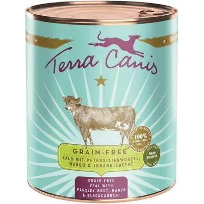 Terra Canis Grain-free Veal with parsley root mango & blackcurrant 800 g