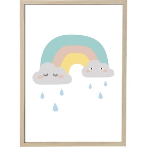 Bloomingville Mini Плакат за стена в естествена рамка Рамка, 55 x 75 cm Saida - Bloomingville Mini (82044143)