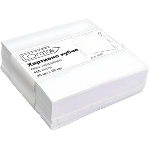 Grafos Хартиено кубче Grafos 95x95 mm 400 л. Бяло, незалепено