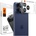 Spigen Протектор за Камерата на iPhone 17 Pro, Spigen EZ Fit Optik Pro XL Glass tR, Черен (AGL10644)