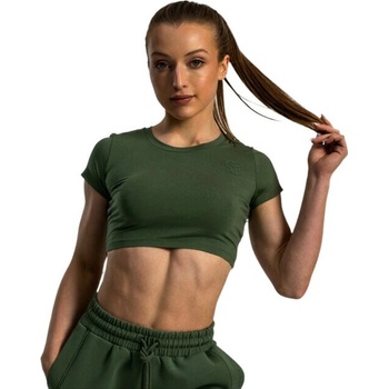 STRIX Dámské triko Essential CropTop Cedar Green