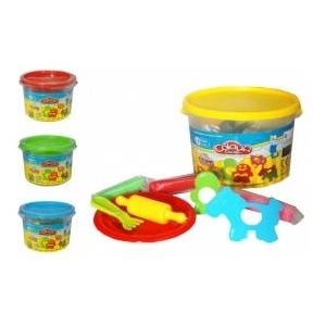 Swede Plastic mass with accessories 10 colors MIX