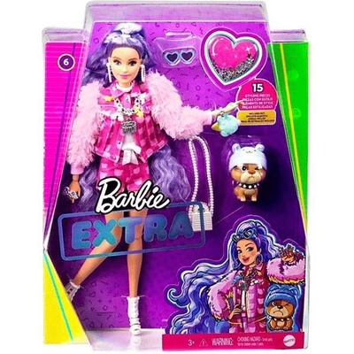 Mattel Кукла Barbie, Екстра, С лилавосиня коса, 1710266