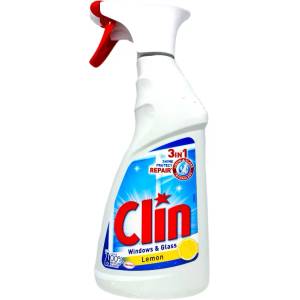 Clin препарат за почистване и полиране на стъкла, Лимон, 500мл