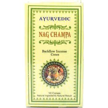 Ayurvedic Nag Champa indické vonné františky tekoucí dým 10 ks
