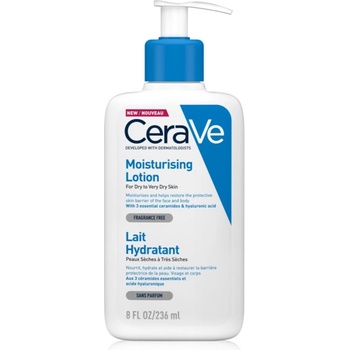 CeraVe Moisturizers Lotion хидратиращо мляко за тяло и лице за суха или много суха кожа 236ml