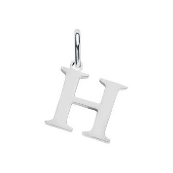 Šperky4U Ocelový přívěšek písmeno iniciála OPP1918 H