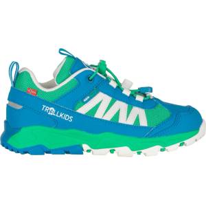 Trollkids Детски мултиспорт обувки Trollkids Kid's Tronfjell Hiker Low Multisport shoes - Emerald Green / Dynamic Blue / White - размер 33 (EU) (702-2415-2016)