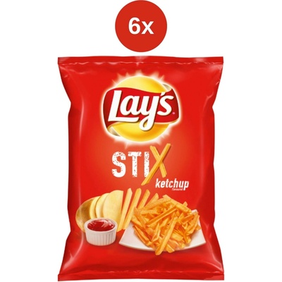 Lay's Stix Ketchup chipsy 6x130 g
