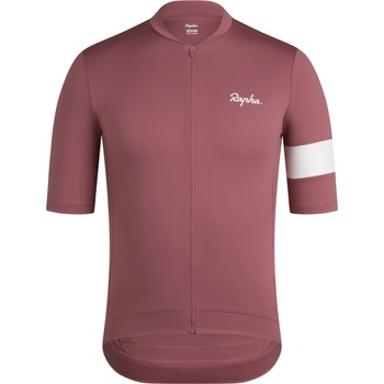 Rapha Мъжка фланелка с къс ръкав за колоездене Rapha Core Jersey Cycling jersey - Rose Brown / White (056-3756-1511)
