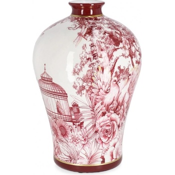 Bizzotto Порцеланова ваза ZHEN 21x32 червен/бял (0503275)