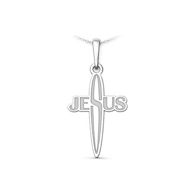 Auronitens Stříbrný přívěsek Jesus PA1484
