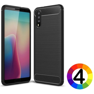 Huawei P20 Удароустойчив Carbon Fiber Калъф и Протектор