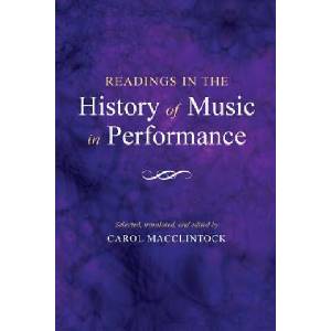 Readings in the History of Music in Performance (ISBN: 9780253202857)