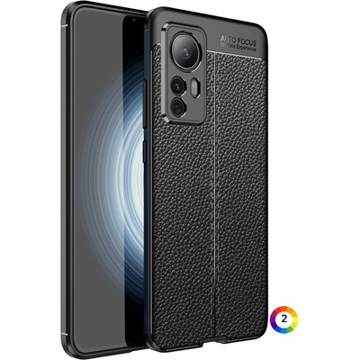 Xiaomi Redmi K50 Ultra / 12T / 12T Pro Удароустойчив Litchi Skin Калъф и Протектор