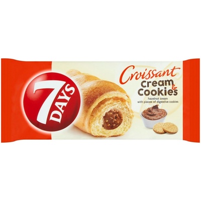 7 DAYS Croissant Cream & Cookies oriešok & sušienky 20 x 60 g