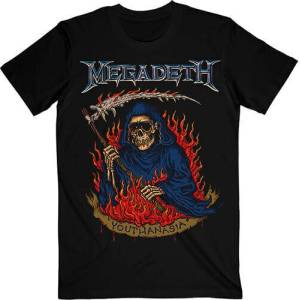 Megadeth Youthanasia Flames Black L Риза (MEGATS44MB03)