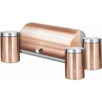 BERLINGERHAUS Chlebník a sada dóz 4 ks Rosegold Metallic Line (BH-6730)