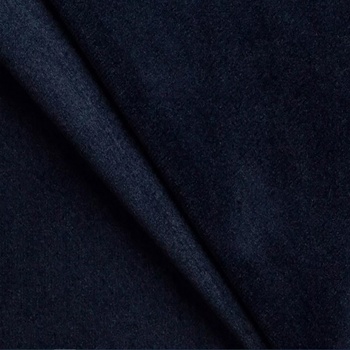 Velúrová poťahová látka Velluto 37, farba tmavo-modrá, metráž 145 cm