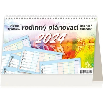 HELMA Stolový Týždenný rodinný plánovací 2024