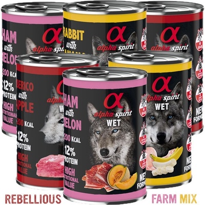Alpha Spirit Rebellious Farm Mix 6 x 400 g