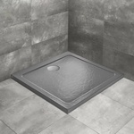 Radaway Душово корито Radaway Doros C Stone квадратно 100x100 см, антрацит, акрил (SDRC1010-01-64S)