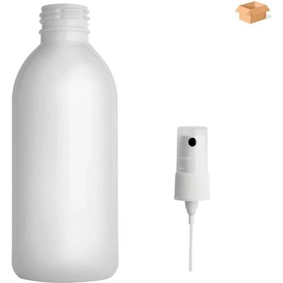 Tera plastová lahvička bílá s kosmetickým rozprašovačem 250 ml 180 ks