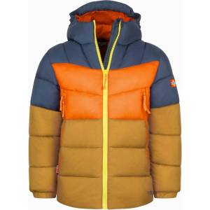 TROLLKIDS Детско синтетично яке Trollkids Kid's Kirkenes Jacket Synthetic jacket - Bronze / Mystic Blue / Flame Orange - размер 92 (EU) (703-6160-0111)