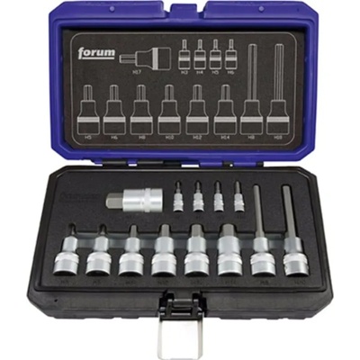 Forum Комплект бит вложки 1/4+1/2", за вътрешни шестостени sw, forum, 13 части (forum 4317784922494)