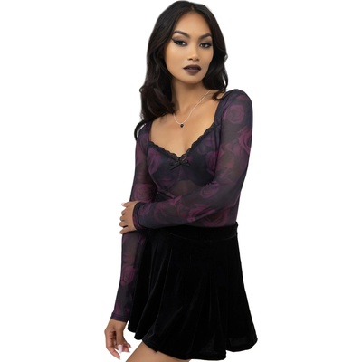 KILLSTAR Дамско боди KILLSTAR - Petalshade - Black/Pink - KSRA012967