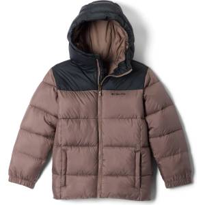 Columbia Детско синтетично яке Columbia Kid's Puffect Hooded Jacket Synthetic jacket - Iron / Black - размер 4-5 Years (703-4651-0511)