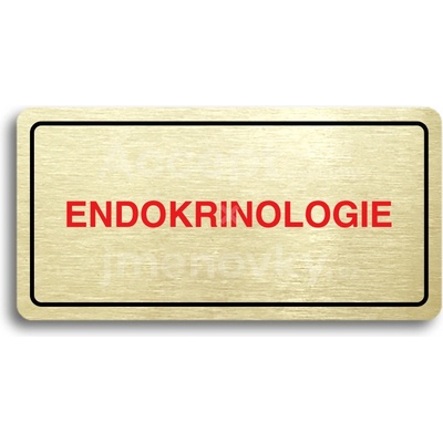 ACCEPT Piktogram ENDOKRINOLOGIE - zlatá tabulka - barevný tisk