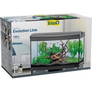 Tetra AquaArt Evolution Line LED anthracite 100 L - оборудван аквариум 77 x 48 x 38 cm