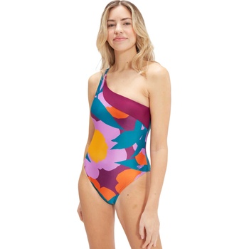 Speedo Цял бански womens printed asymmetric
