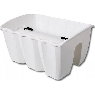 Nohel Garden Truhlík CROWN na zábradlí plastový světle zelený 39x28 cm – Hledejceny.cz