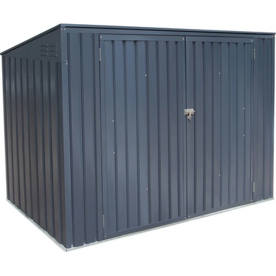 Westmann prístrešok na popolnice 3 plechový 235 x 100 x 131 cm antracit