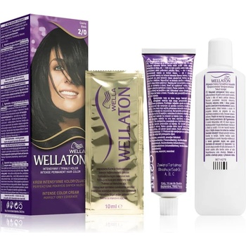 Wella Wellaton Intense перманентната боя за коса с арганово масло цвят 2/0 Black