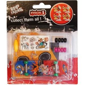 Grip & Tricks Играчка за пръсти Skateboard, червен/син (GT-FSO-M517) - playfactory
