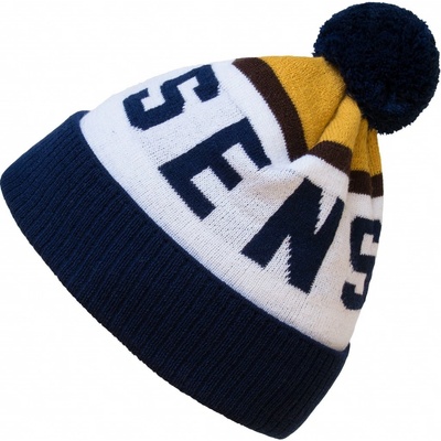 Sensor čepice snow modrá/bílá/hnědá