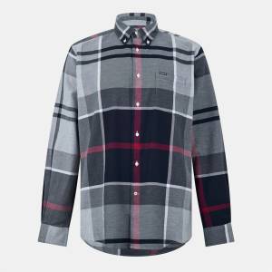 Barbour Риза с дълъг ръкав Barbour Dunoon Long Sleeved Shirt - Blue Granite