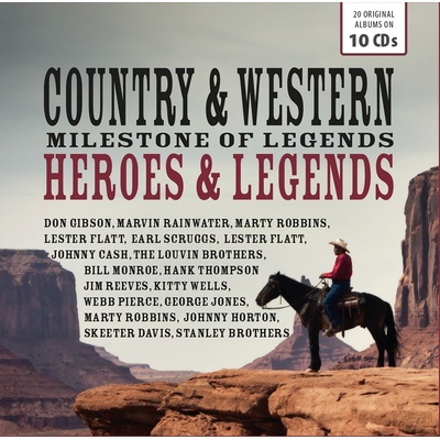VARIOUS ARTISTS - Milestone Of Legends: Country & Western Heroes CD